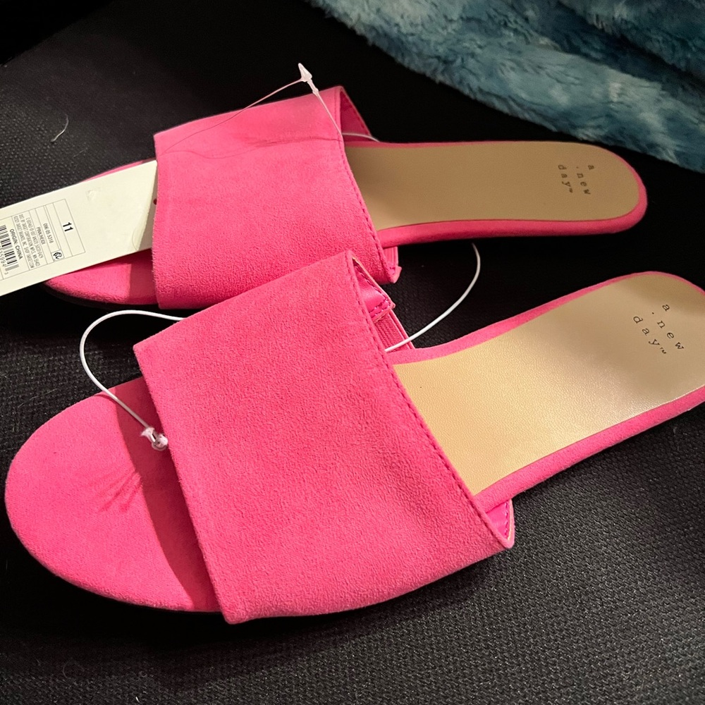 Pink slip on flats.